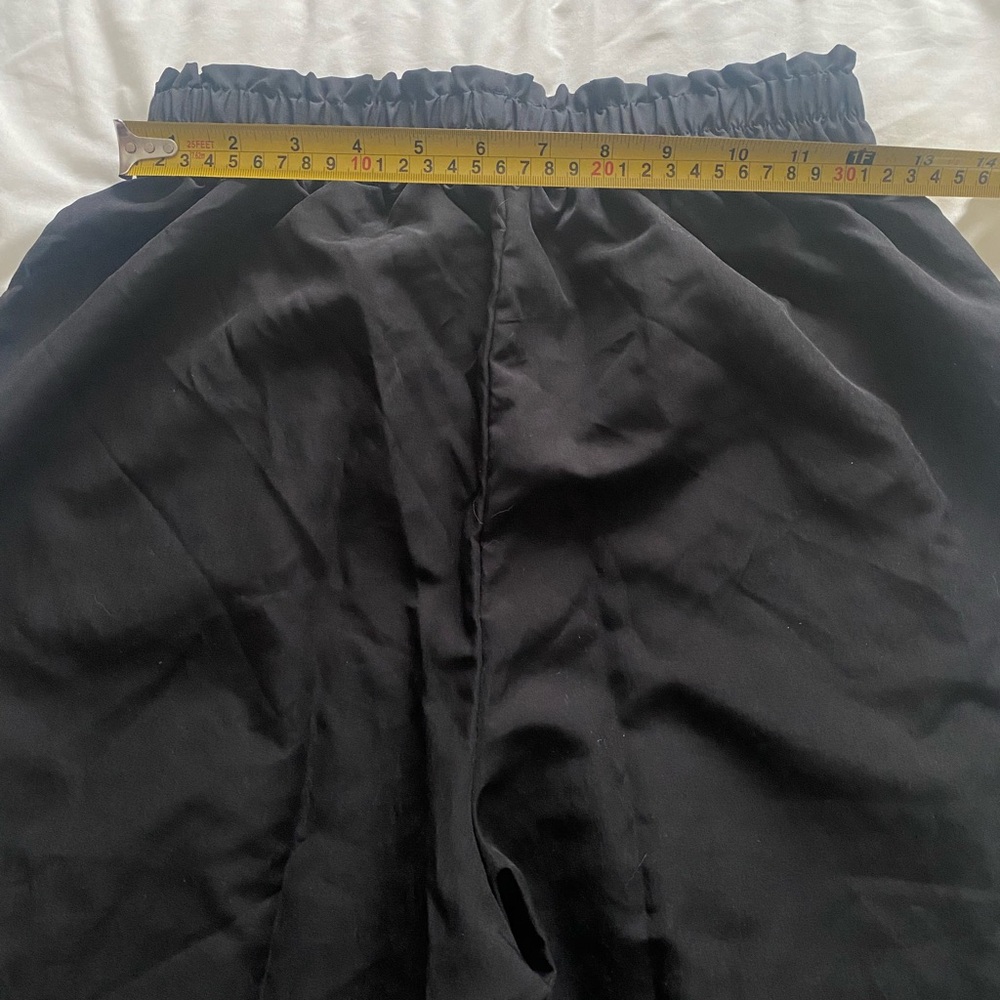 Women's Black Elastic-Waist Track Pants - Picture 5 of 5
